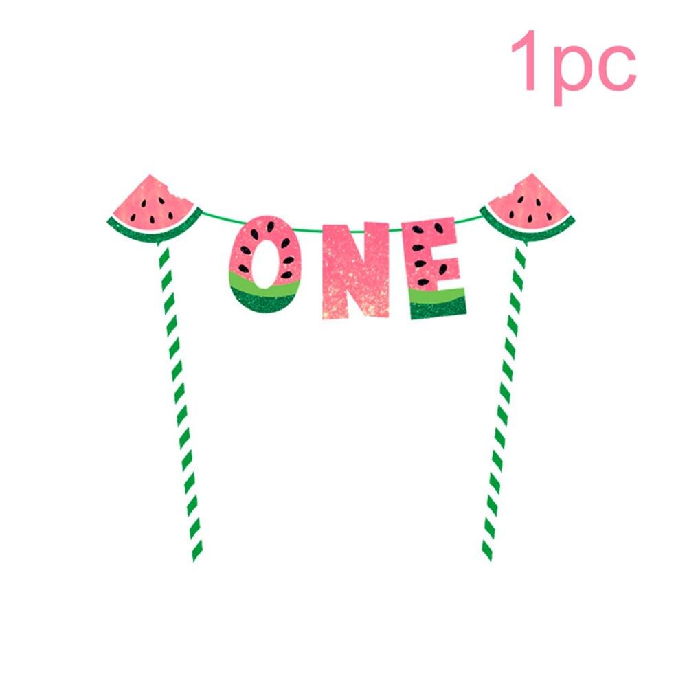 Watermelon One Year Birthday Hat 1st Birthday Banner Kids Happy Birthday Banner 1 One Year First Birthday Boy Baby Shower: Dark Khaki