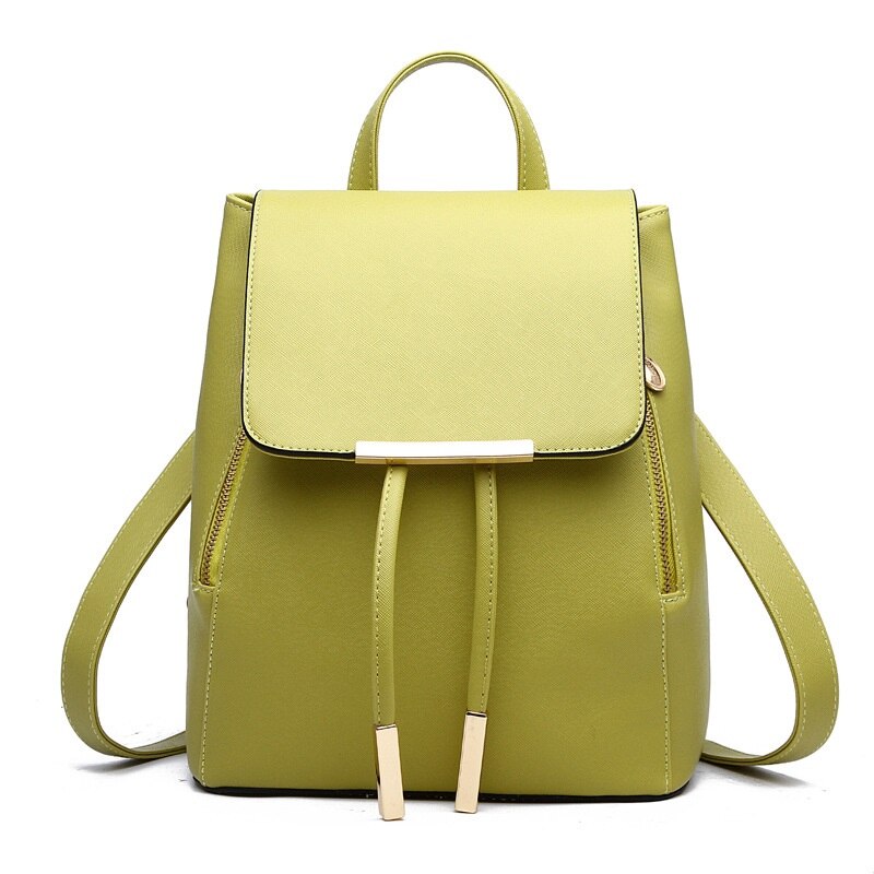 MONNET CAUTHY New Arrival plecaki rozrywka moda praktyczne torebki z ekoskóry jednolity kolor zielony lawendowy beżowy głęboki błękit czarny plecak: Green