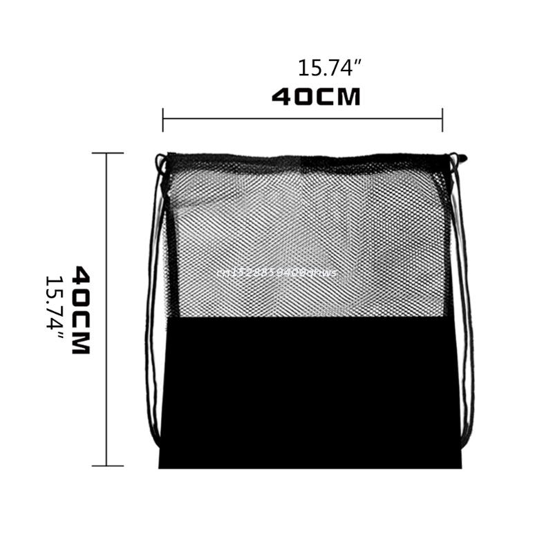 Foldable Soccer Backpack Gym Bag Sackpack Multifunction Ball Mesh Bag Sports Drawstring Basketball Backpack for Boys