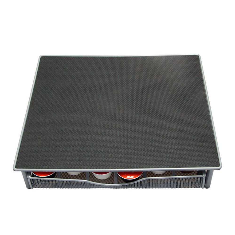 Kaffemaskine base pod holder opbevaringsskuffe kaffe nespresso kapsler skuffer organisator stand rack skuffer rustfrit stål