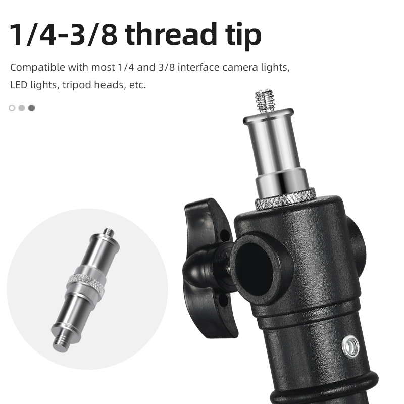 Photo Studio Light Stand Ceiling Overhead support system 67cm/26.3in 2Sections lighting holder steadycam steadicam