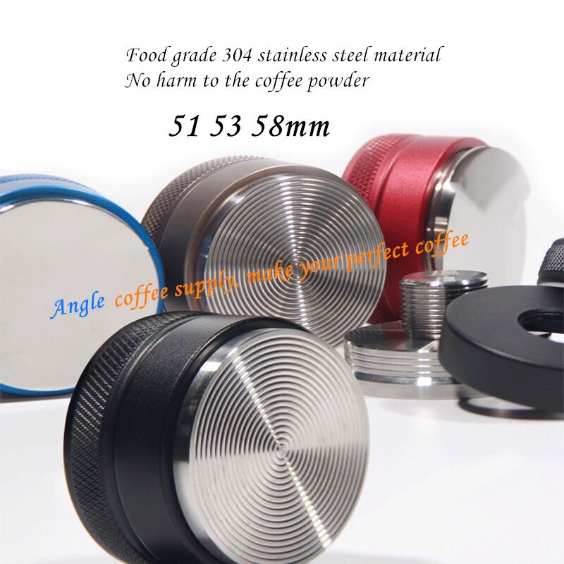 51 53 58mm coffee distributor Espresso distributor coffee leveler flat ripple three angled slope coffee tools accessory