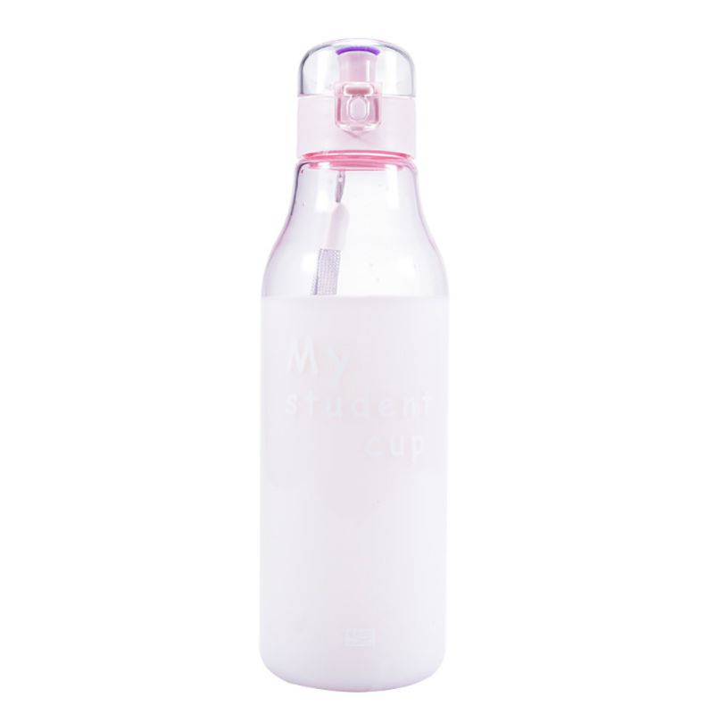 Draagbare Mode Plastic Water Glas Reizen Sport Drinkbeker Slip Vallen Water Drink Fles: P