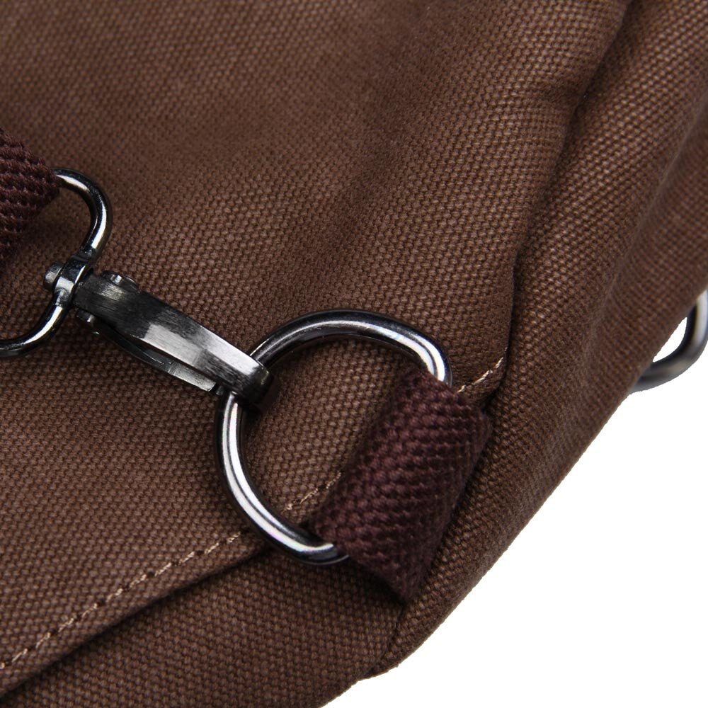 Stijl Mannen Canvas Rugzak Laptop Schouder Plunjezak
