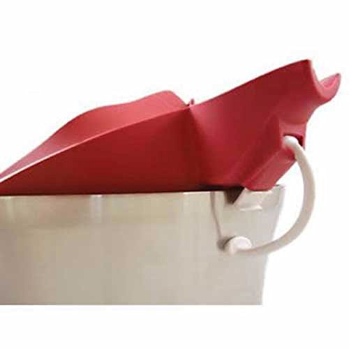 Silicone Slip On Pour Spout Clip On Single Red Silicone Pouring Spout