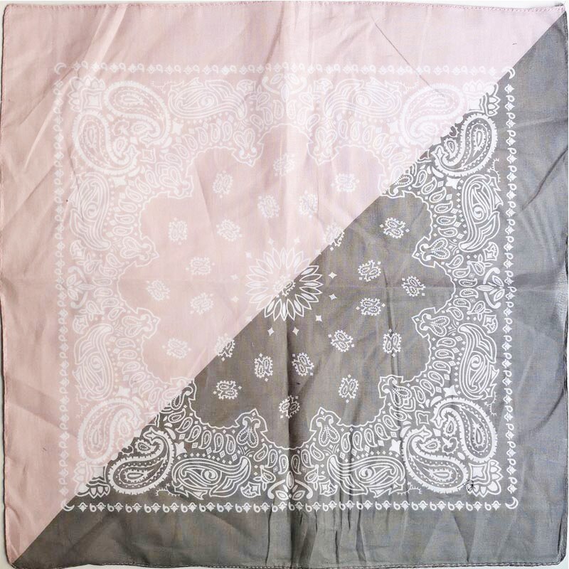 Pañuelo cuadrado de algodón para hombre y mujer, Bandana Unisex de estilo Hip Hop, banda para el pelo de Cachemira a la , bufanda para el cuello y la muñeca, pañuelo mágico