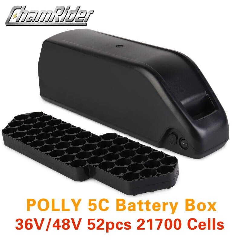 Batterij Doos Batterij Case Polly 5C Down Buis Onderbuis E-Bike Elektrische Fiets Batterij Behuizing Nickle Strips 21700 Cellen