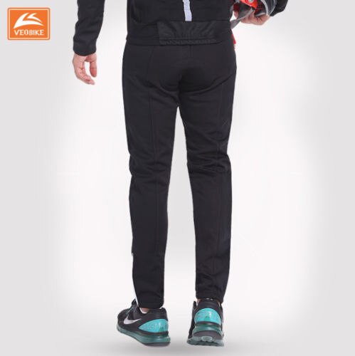 Outdoor Winter Sports Bike Bicycle Cycling Mens Windproof Thermal Fleece Padded Bottom Pants Trousers