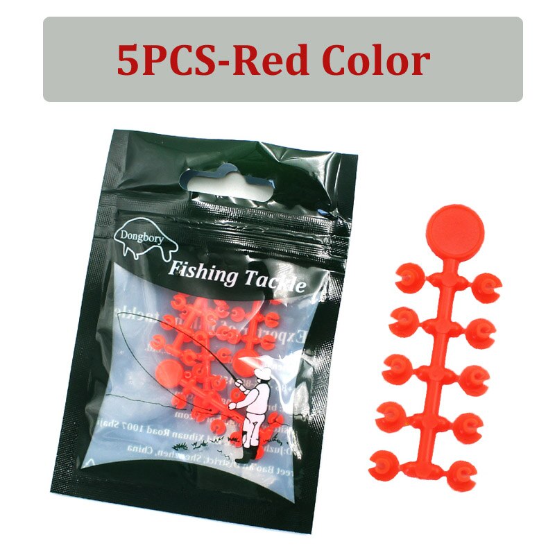 5 pçs da carpa isca de pesca pára o tampão da isca floss para a pesca da carpa boilies pellets rolha floss bonés chod equipamento de cabelo enfrentar acessórios: 5PCS-Red