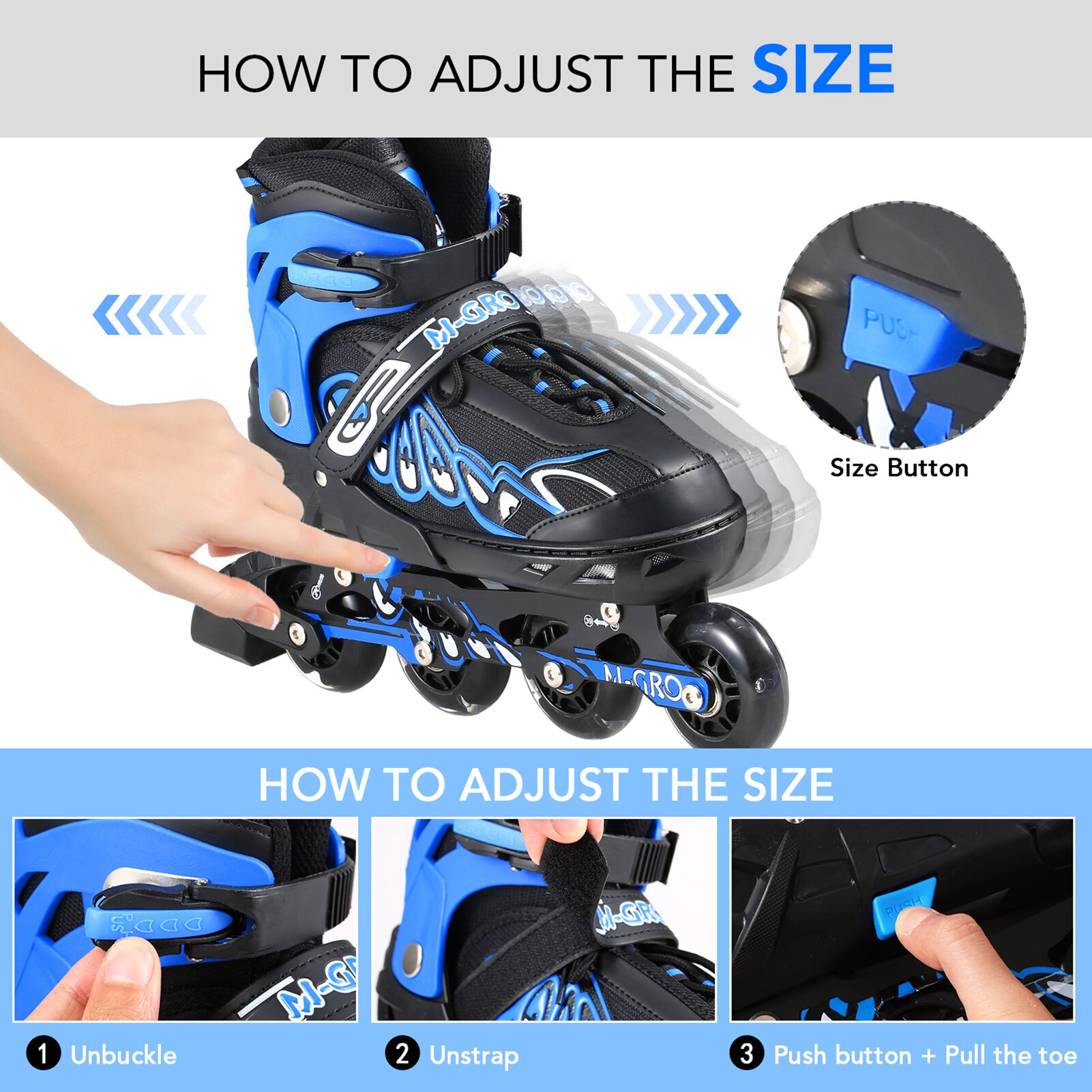 Skating Shoes Women Men PU Wheels Illuminating Wheels Skates Outdoor Skates for Kids Boys Girls Roller Skating Shoes