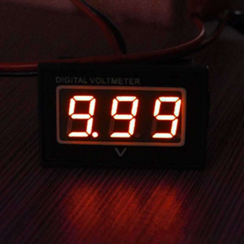 Dc 3.0-30v vandtæt batterimåler auto bilmåler digitalt voltmeter led