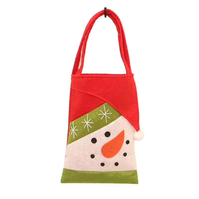 Bolsa de para caramelos de Navidad, bolsa de , bolso, bolso, bolsa no tejida, decoraciones de Año 1 Uds.: snowman