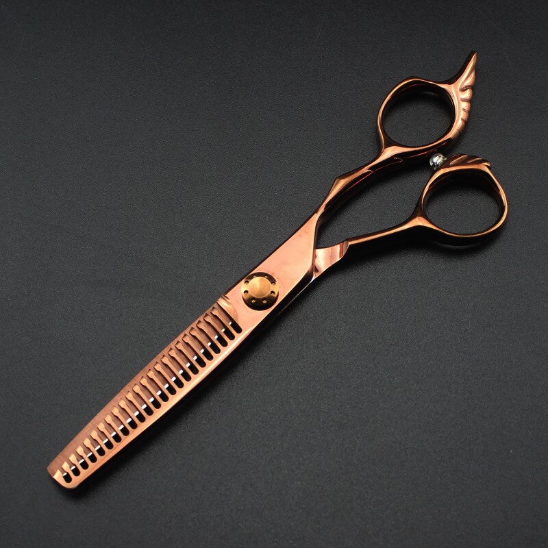 japan 440c 6 '' Bronze cut hair scissors cutting barber makas haircut scissor thinning shears hairdressing scissors