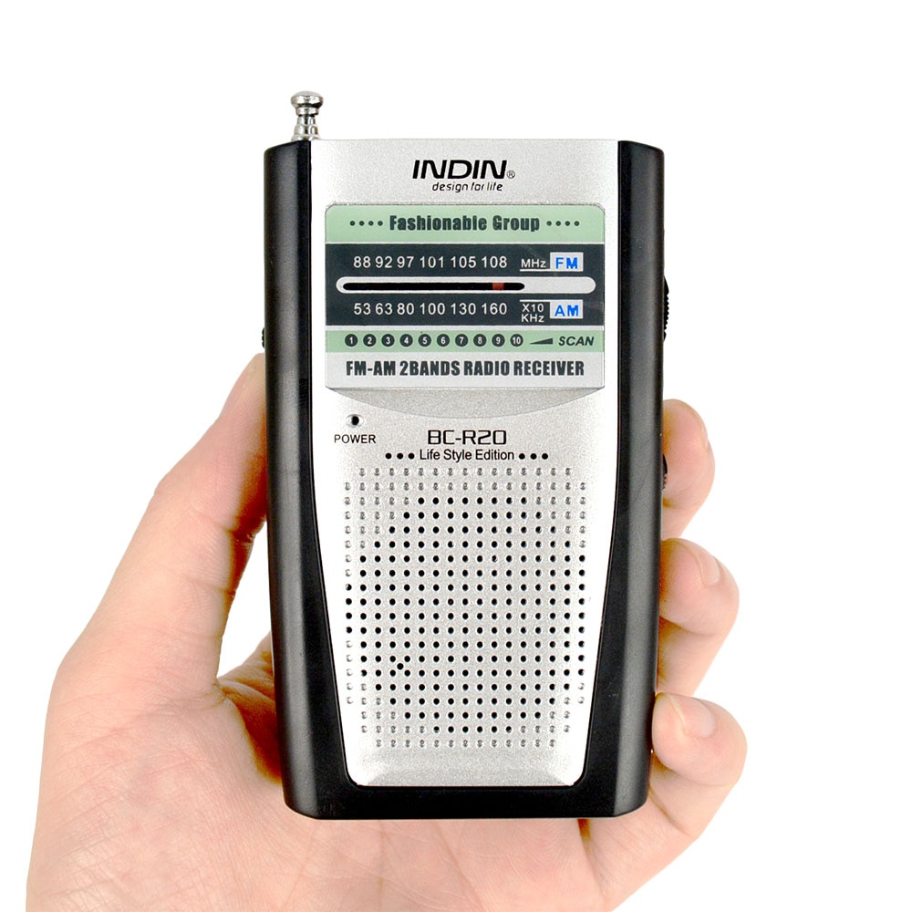 Pocket Radio AM FM Built in Speaker Telescopic Antenna Receiver Pocket Universal Radio World Outdoor Music Player