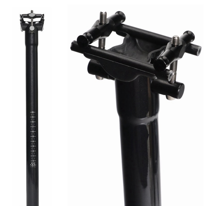 Lätt kolfiber mtb cykelstolpe vägcykelstolpe 31.6/27.2/30.8*350/400mm med titanskruvar och blank