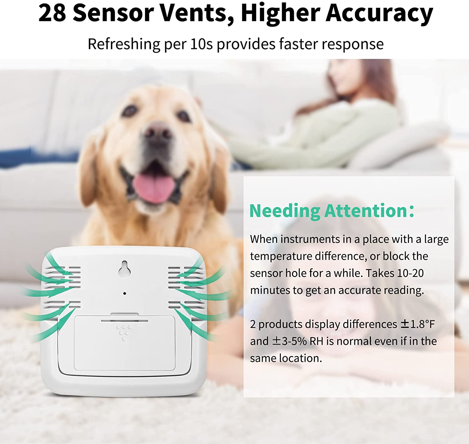 Sensor de temperatura Digital LCD para interiores, medidor de humedad, termómetro, higrómetro