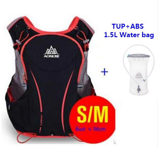 AONIJIE 5L men and women marathon running moisturizing vest bag 1.5L water bag riding hiking bag outdoor sports running backpack: 13