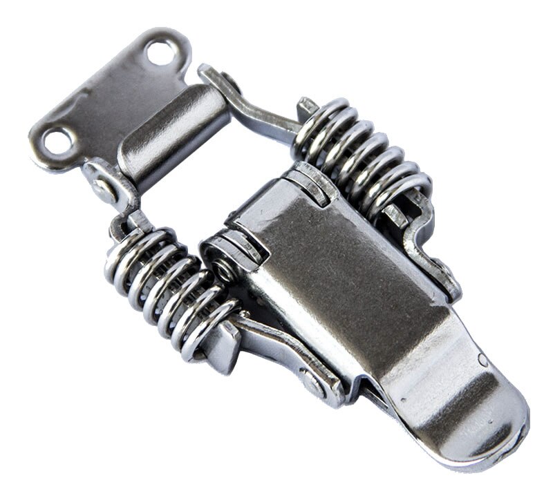 304 stainless steel double spring buckle ,Wooden box Toolbox ,Heavy duty lock,with lock hole,Electromechanical box Accessories