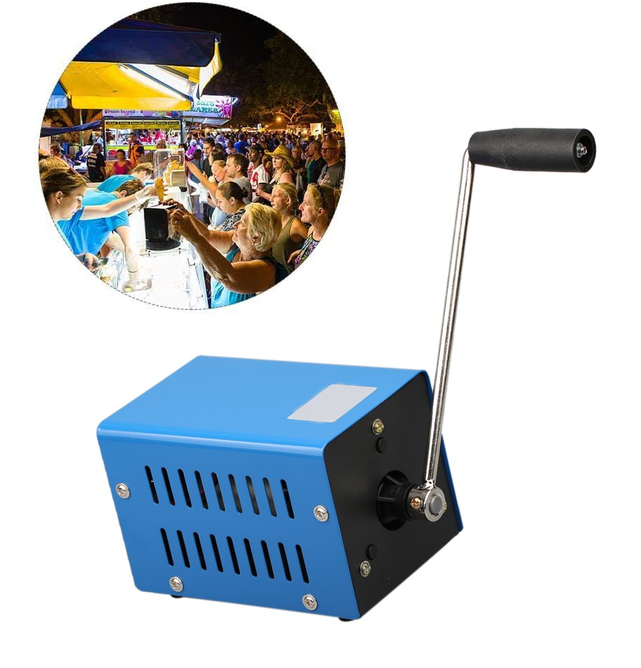 HLZS-Portable Hand Crank Generator Multifunction USB Hand-Cranked Generator for Emergency Survival Outdoor Phone Charger: Default Title
