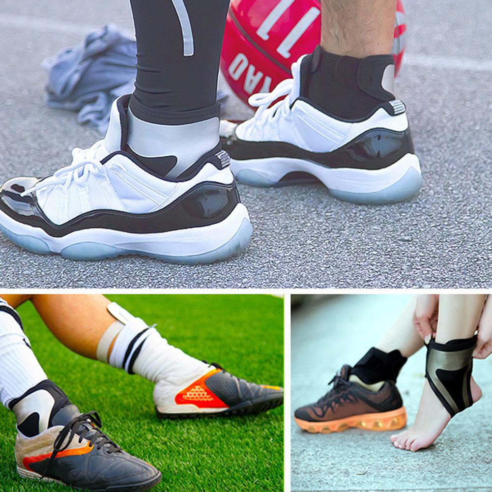 1 para mężczyzna kobiet regulowany ściągacz na kostkę Podkładka kostki rękaw ciśnienie anty-przędzenia elastyczne oddychające wsparcie