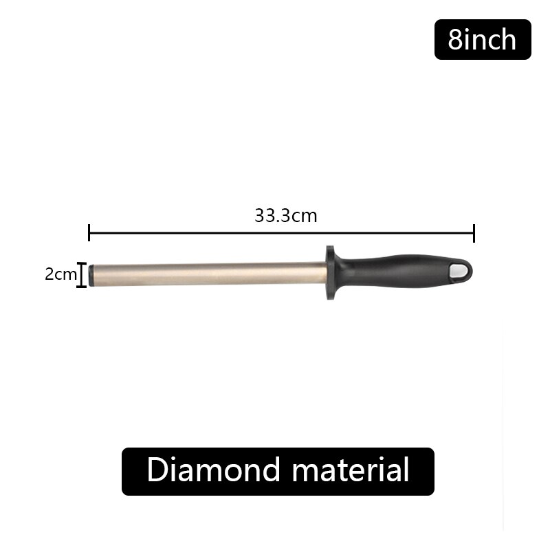Knife Sharpener Sharpening Stone Kitchen accessories gadgets Tools grinding Honing Carbon Musats stick Rod Steel Diamond ceramic: Jin Gangshi 8