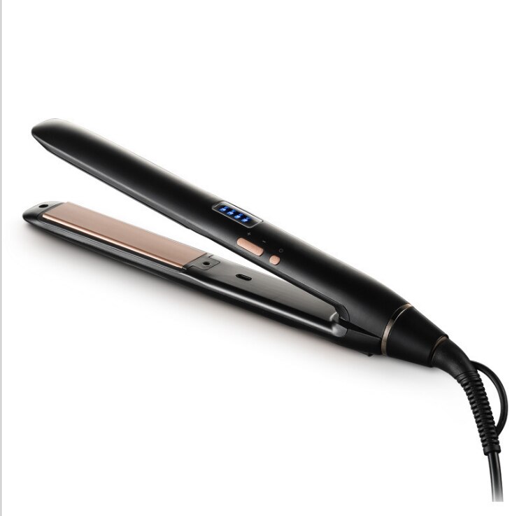 Professionelle Titan Nano Flache Eisen Haarglätter Brasilianische Keratin Haar Richt Eisen für Extreme Wärme Haar Gerade: Black / EU