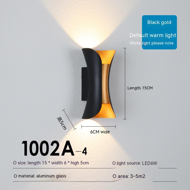 Buitenwandlamp Waterdichte Ip65 Nordic Retro Stijl Led Verlichting Tuin Binnenplaats Buitenmuur Gang Foyer Garage AC85-265V: Light Grey / Warm White