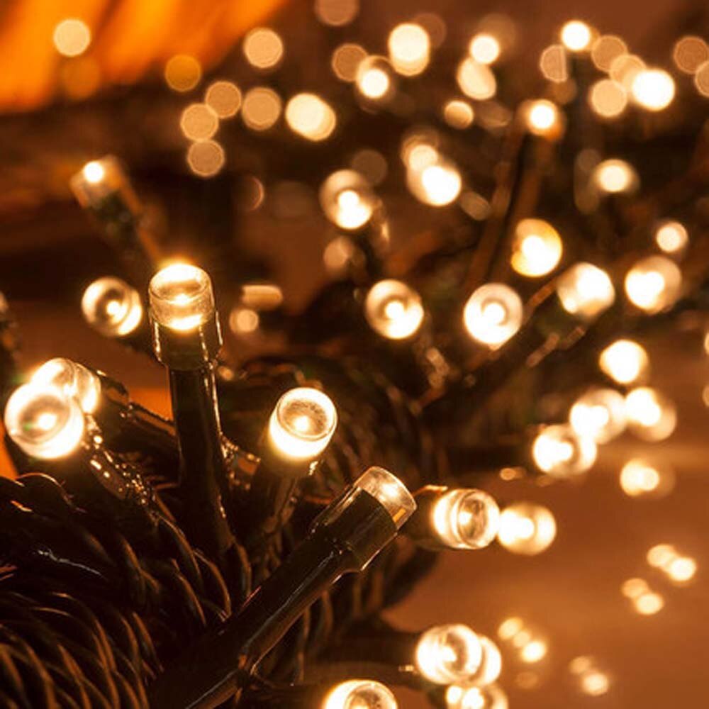 LED Solar String Lights 8 Mode Fairy Lights Outdoor Waterproof Christmas Garland Solar Power Lamp Garden Decoration D30