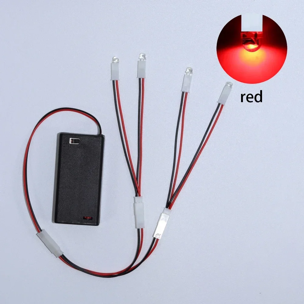 LED Lamp Beads Small Night Light No. 5 Battery Small Bulb DIY Model Light: Pink