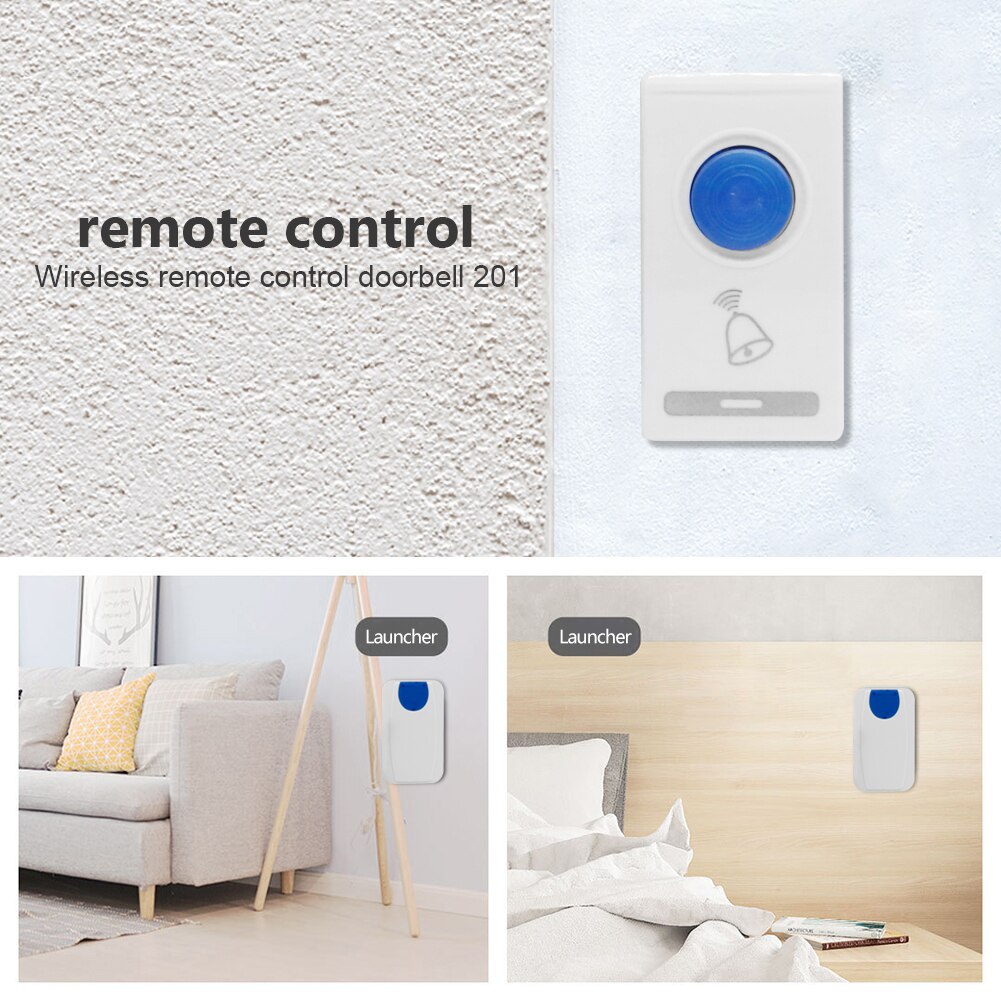 Smart Wireless Doorbell Remote Control 32 Tune Songs Intelligent Door Ring Wireless Home Security Smart Doorbells*