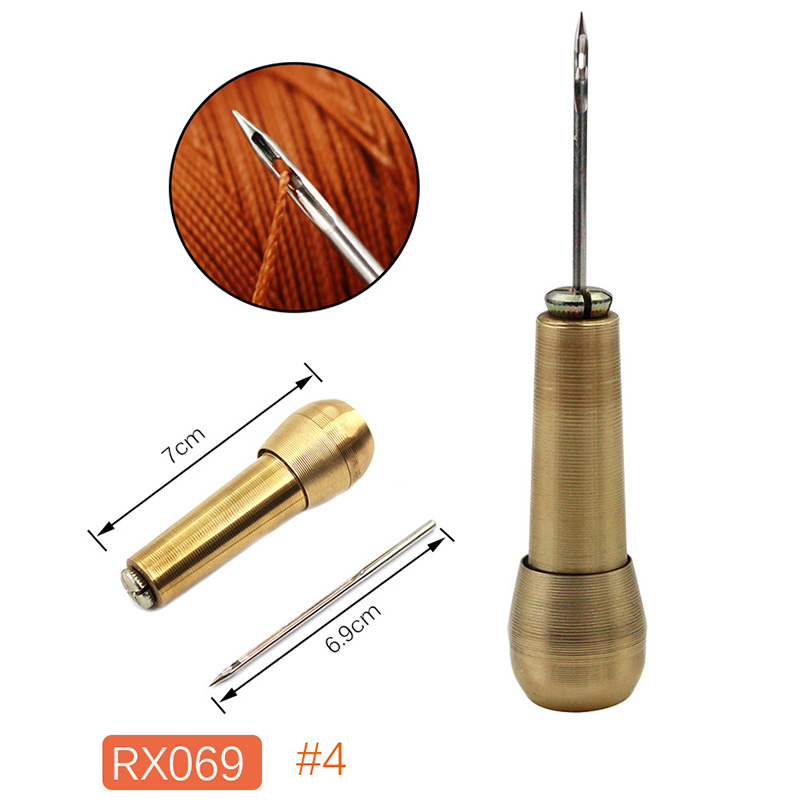 1Pcs Leather sewing tool Awl DIY Leather Tent Sewing Awl Pin Punch Hole Repair Tool Hand Stitcher Needlework: RX069B-NO4