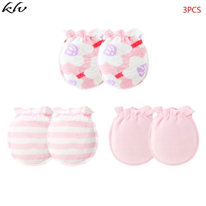 3 paire/ensemble Gants Bébé 0-6 Mois -Né Infantile Anti-prenez Gant Couvre-pied Mince: 5