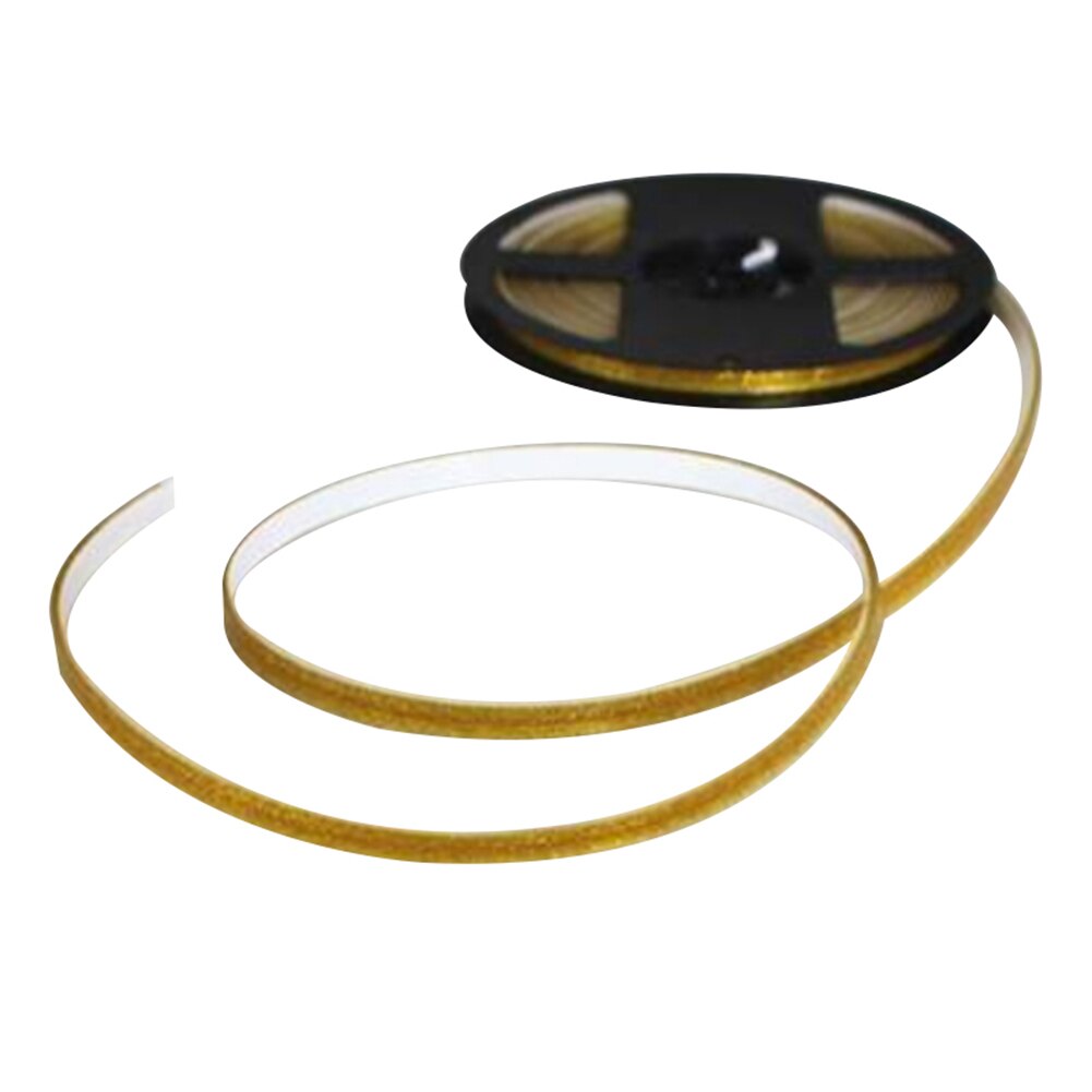 Cinta decorativa de bordes autoadhesiva para bordes, tira de bordes laterales de esquina para piso, pared, techo, vj: Dorado