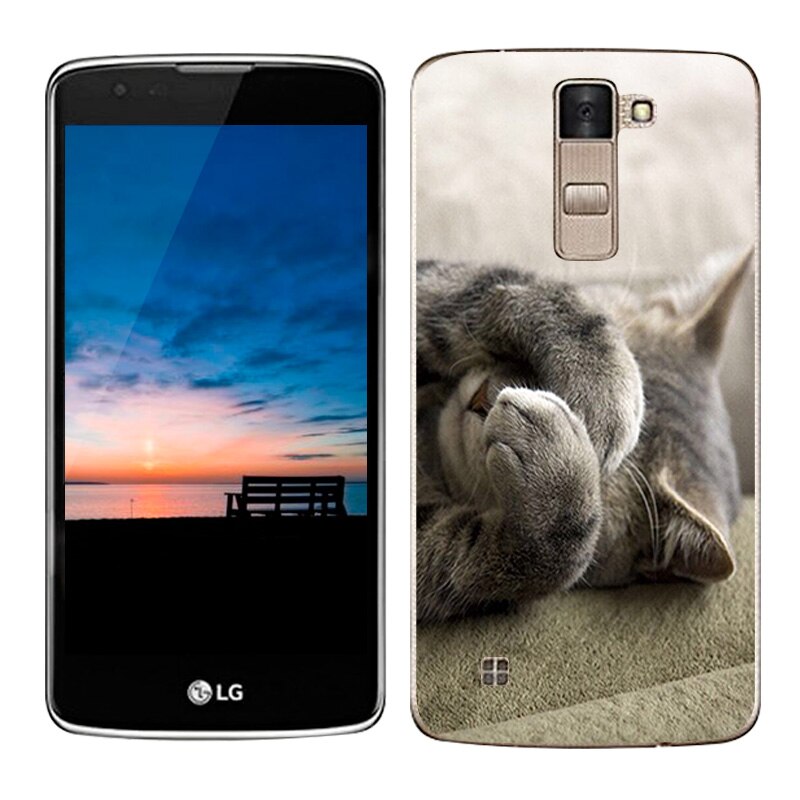 Luxury Case For LG K8 Lte K350 K350E K350N Covers Scape Painted Silicon TPU Soft Cover For LG K8 Phone Cases 5.0 Capa: 20