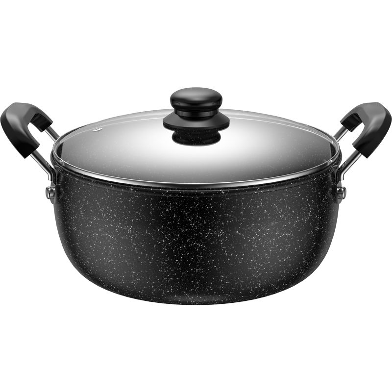 Maifan Steen Soeppan Non-stick Pot Stoomboot Huishouden Pot Soep Stoofpot Slaapzaal Instant Noodle Pot Inductie fornuis Pannen: 24 cm with lid