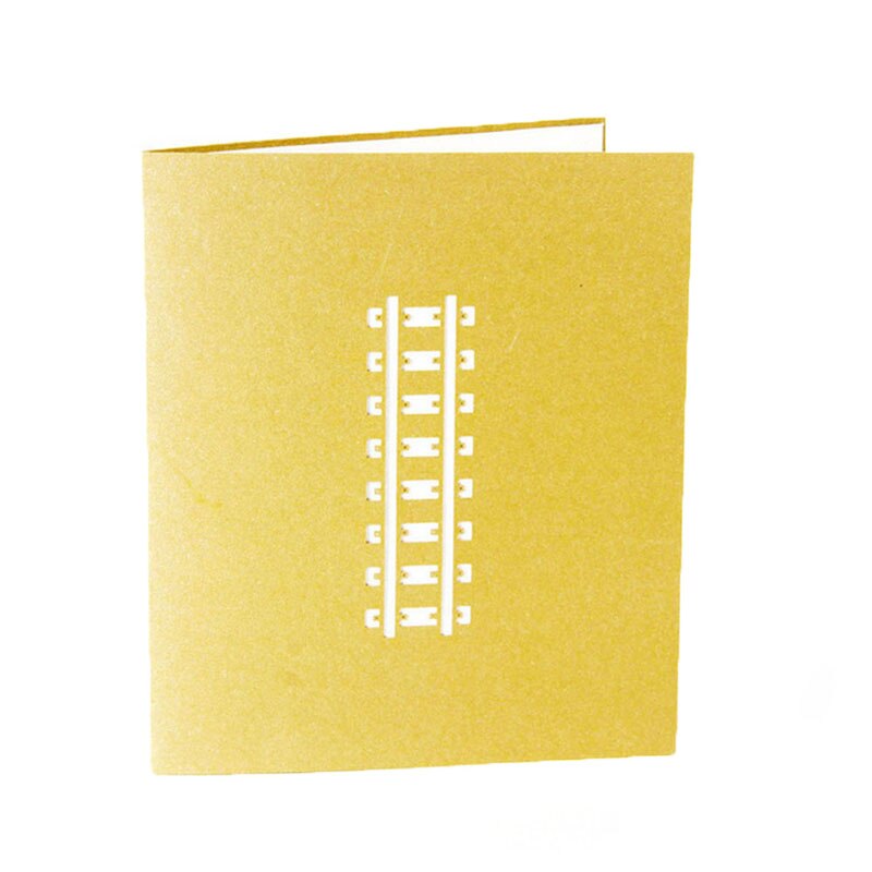 3D Pop Up Greeting Card Retro Train Birthday Easter Anniversary Thanksgiving