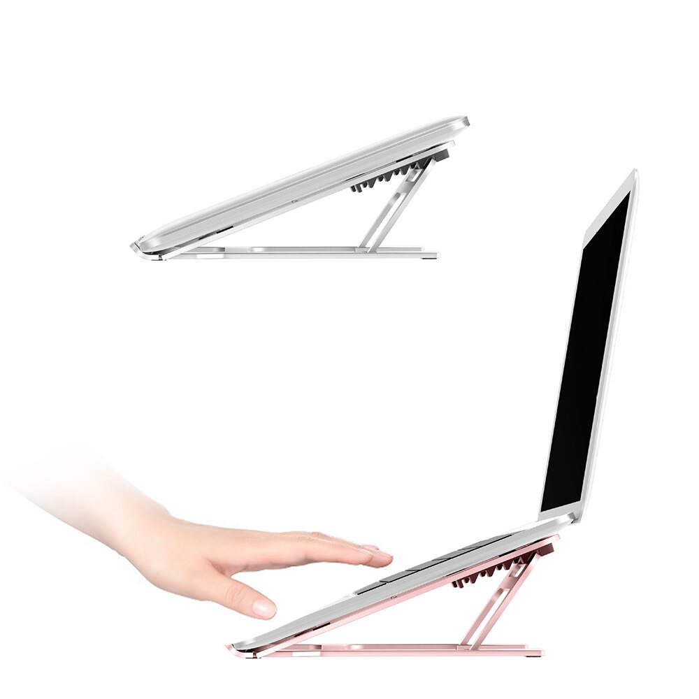 Aluminium Alloy Laptop Stand for MacBook/Asus/Lenovo/HP Notebook Table Stand Height Adjustable Bracket Holder PC Cooling Stand