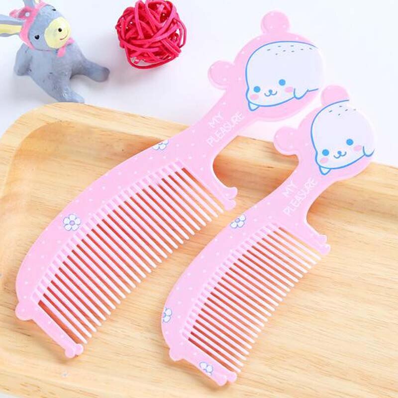 Safety Soft Baby Hair Brush Infant Comb Grooming Shower Pack Kit Color 2Pcs (1 Pcs Big + 1Pcs Small)