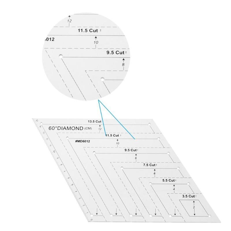 Patchwork Quilting Ruler Acrylic DIY Sewing Garment Cutting Craft Rule Drawing Tools Handmade Tailor for Home Sewing Tools
