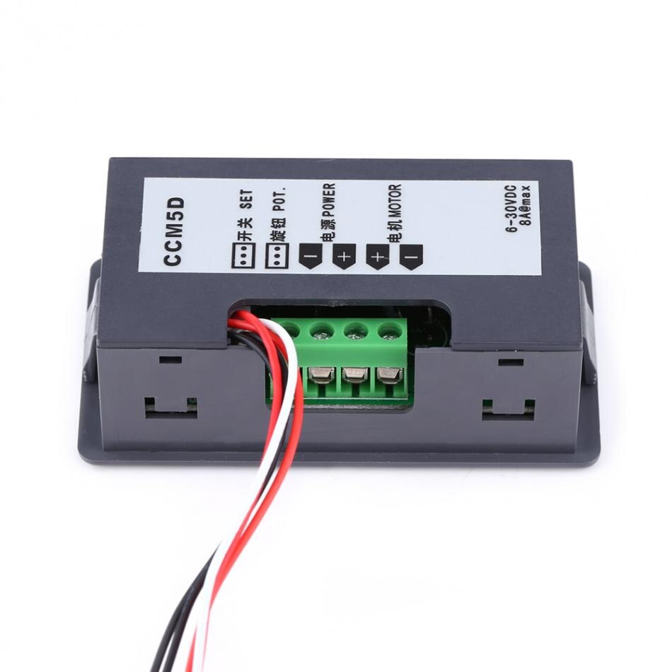 16kHz PWM DC Motor Speed Regulator Digital Display with IR Remote Controller Speed Controller DC 6V~30V