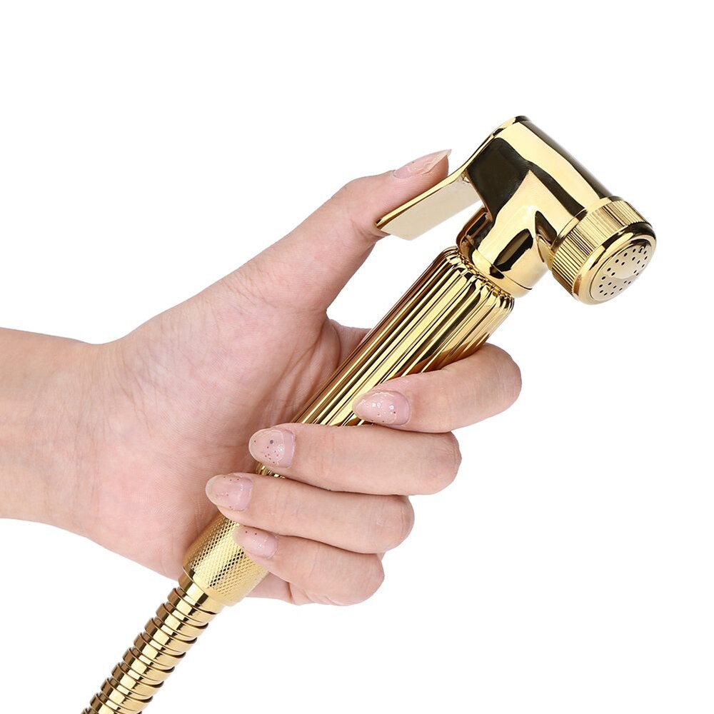 Wc Hand Held Bidet Sproeier Kit Messing Verchroomd Badkamer Bidet Kraan Douchekop