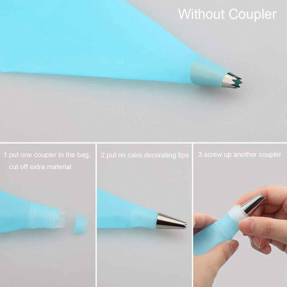 40 PCS/Set Cake Decorating Tool DIY Turntable Kit Icing Tips Cupcake Production Baking Piping Pastry Bag Nozzles Tools