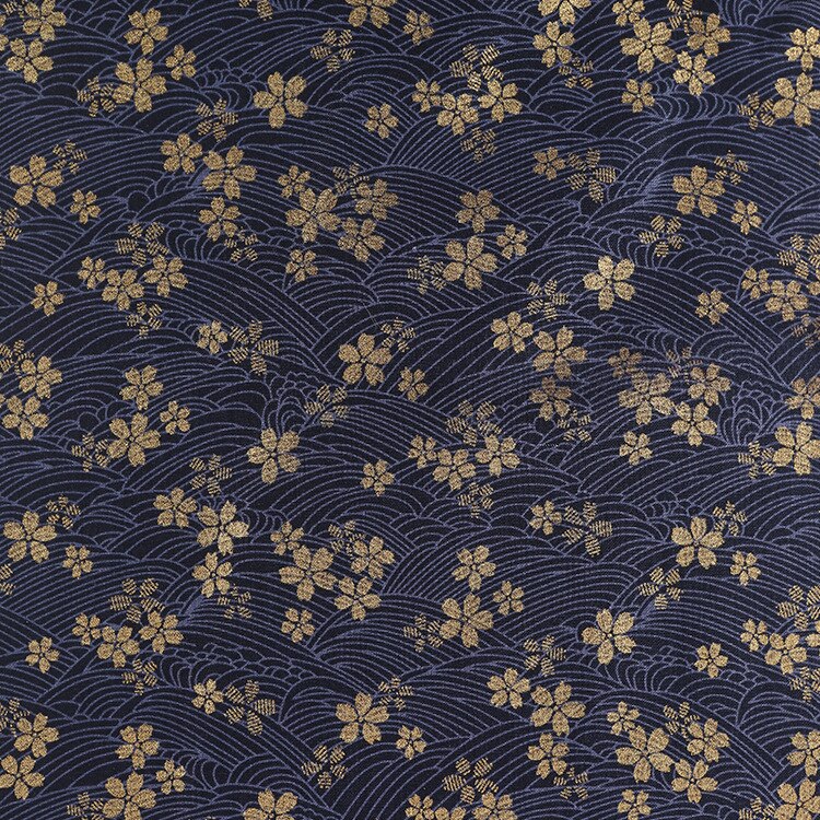 150 x 100cm kirsebærblomster trykt bronzerende almindeligt bomuldsstof tissus telas ecido kjole håndlavet sy patchwork tilbehør: Stof 2