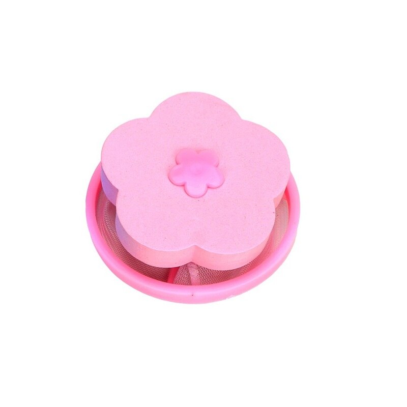 Clothes Hair Removal Catcher Filter Mesh Pouch Cleaning Ball Bag Dirty Fiber Collector Washing Machine Filter Laundry Ball Discs: Pink 2