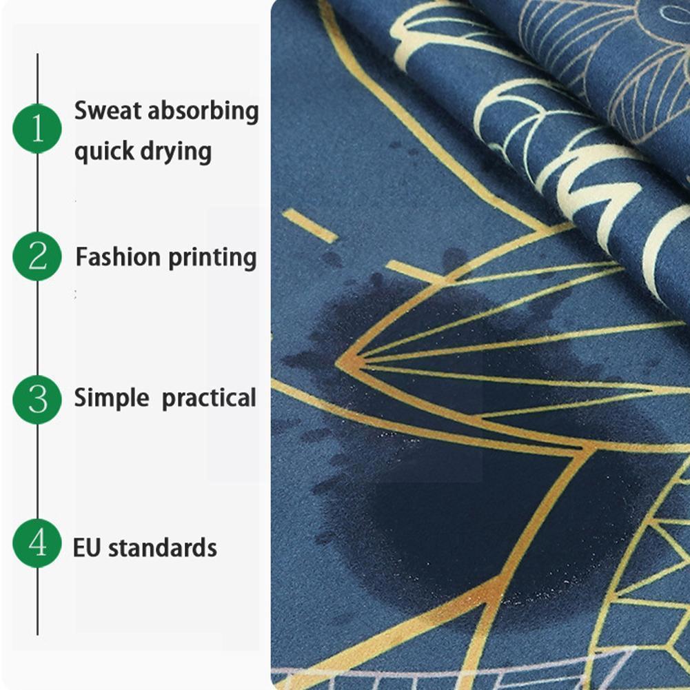 1Pcs 63*185Cm Yoga Mat Gedrukt Yoga Handdoek Antislip Oefening Levert Fitness Workout Mat Cover voor Pilates Yoga Deken S6k6