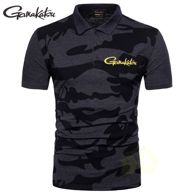 Fiske t-shirt mænd sommer camouflage kort skjorte mænd afslappet fisketøj sport åndbar fisketrøje