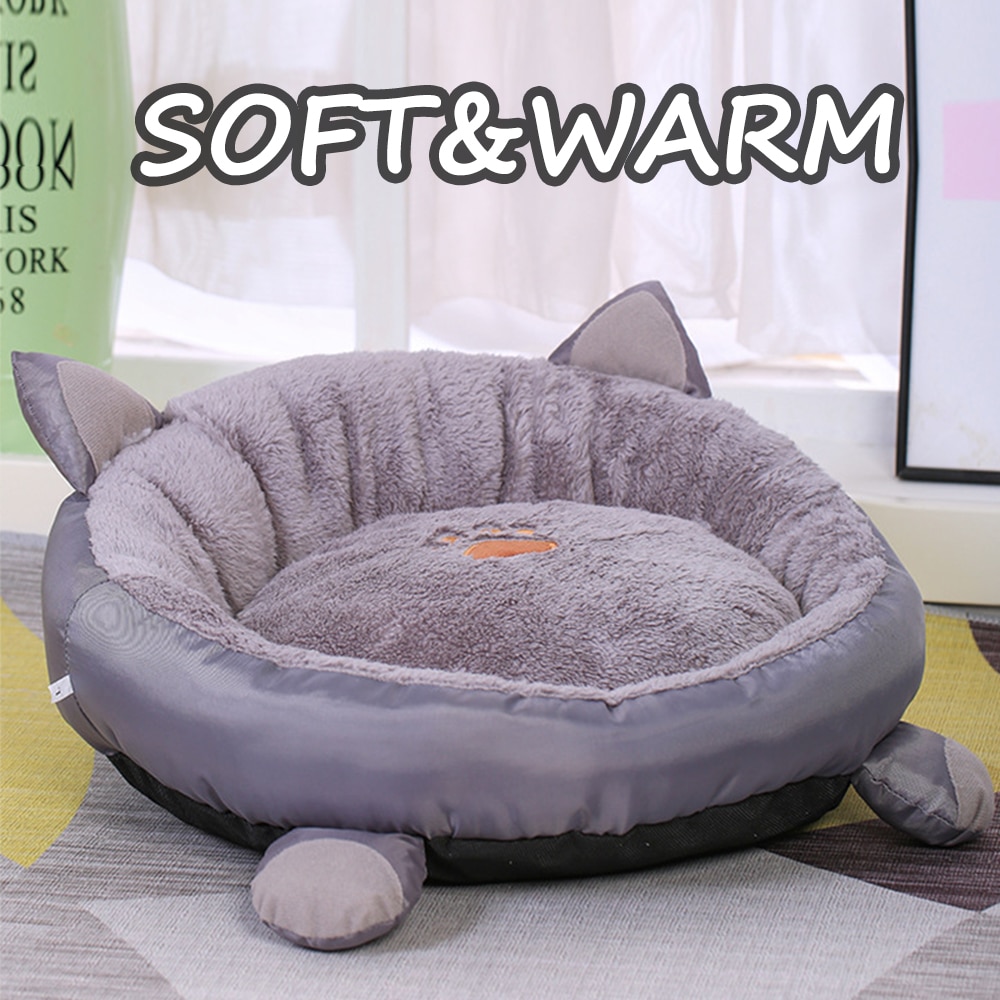 Kjæledyr fluffy katteseng hus hulematte katt hus seng sovesofa mykt hus til katter med kattunger seng til katter hundesenger til små hunder