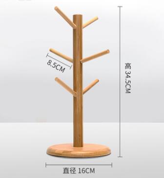 Estante de secado de copas de vino, estantería de almacenamiento de bambú, soporte para exhibición de botellas, suministros de cocina casera WJ506: C