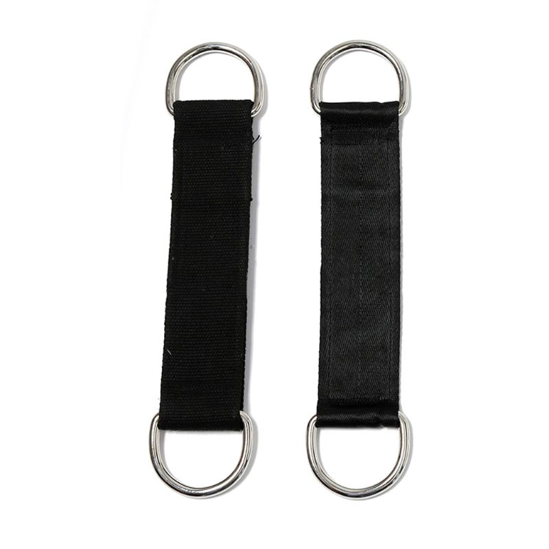 Heavy duty sele remmar fitness pull up bar hängande benhöjare med stål d-ring träning träning gym utrustning remmar fitness