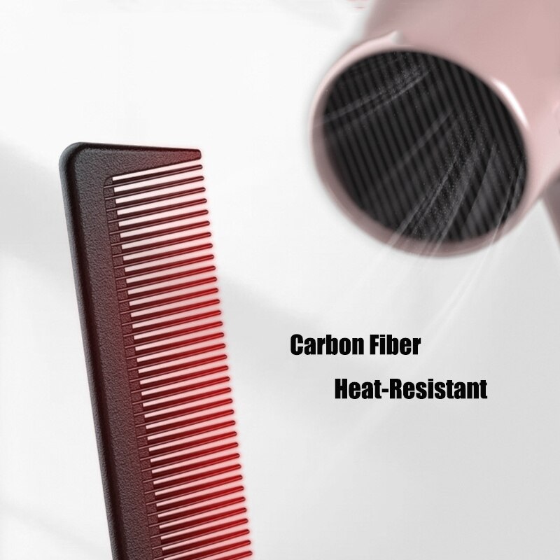 Anti-static Hairdressing Comb Carbon Fiber Tangled Straight Adult Kids Hair Comb Pro Home Salon Barber Hair Styling Comb